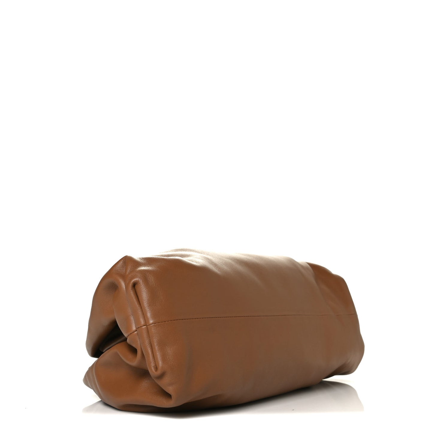 Smooth Butter Calf The Pouch Oversized Clutch Cammello
