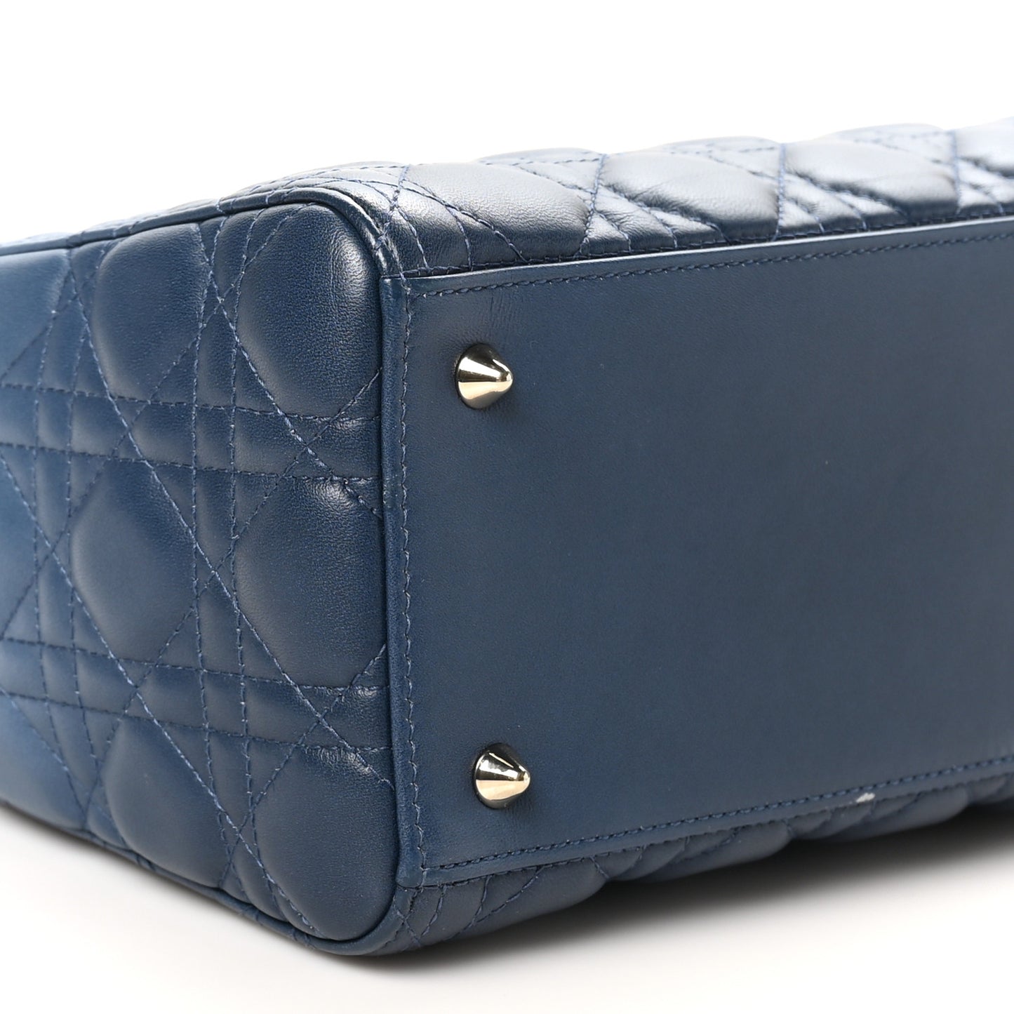 Lambskin Cannage Gradient Medium Lady Dior Blue