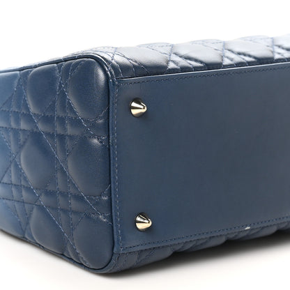 Christian Dior Lambskin Cannage Gradient Medium Lady Dior Blue 9 of 13
