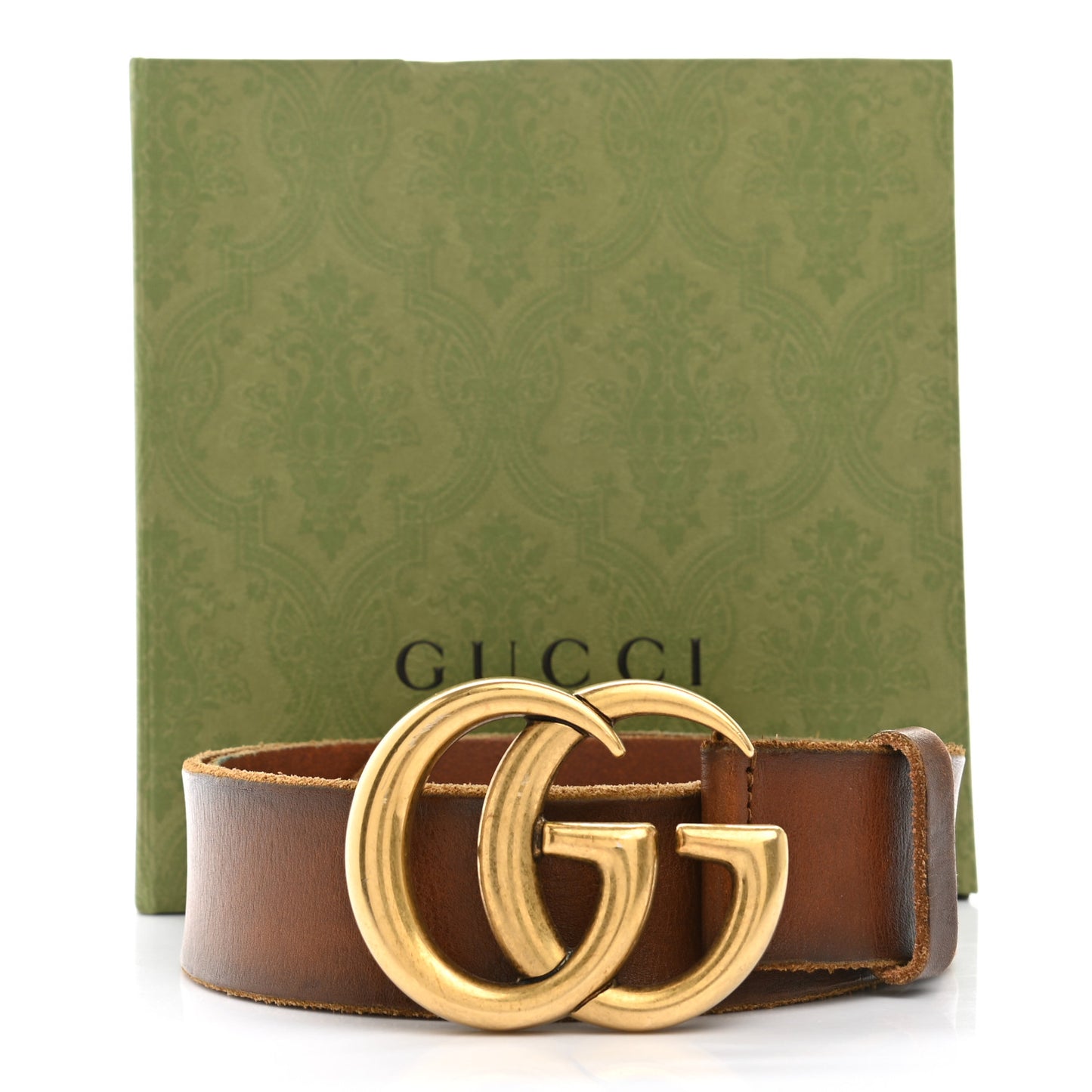 Faded Calfskin Double G 40mm Belt 95 38 Cuir