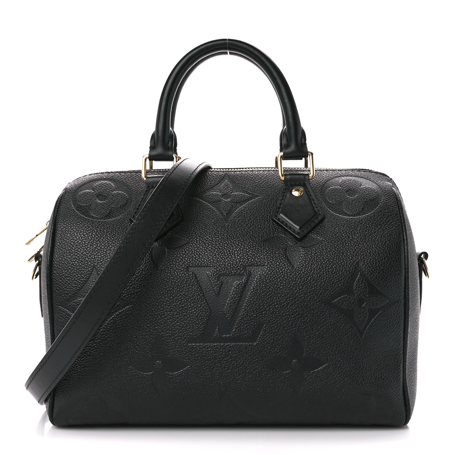 Louis Vuitton Empreinte Monogram Giant Speedy Bandouliere 25 Black 1 of 14