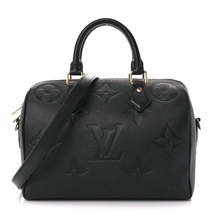 Louis Vuitton Empreinte Monogram Giant Speedy Bandouliere 25 Black 1 of 14