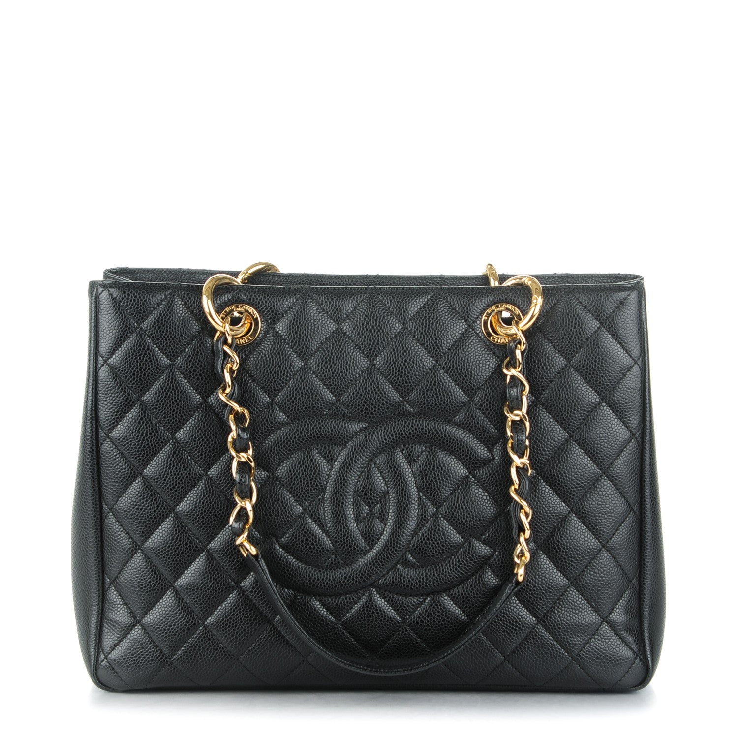 Chanel Caviar Quilted Grand Shopping Tote GST Black 1 of 7