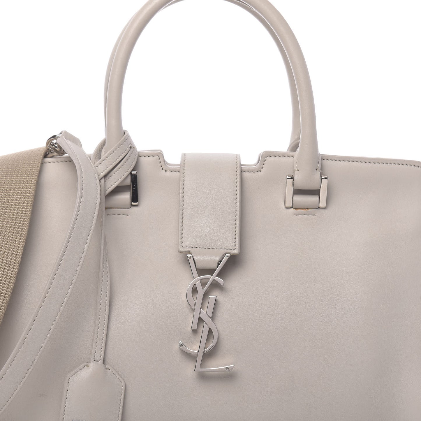 Smooth Calfskin Baby Monogram Cabas Gris Perle