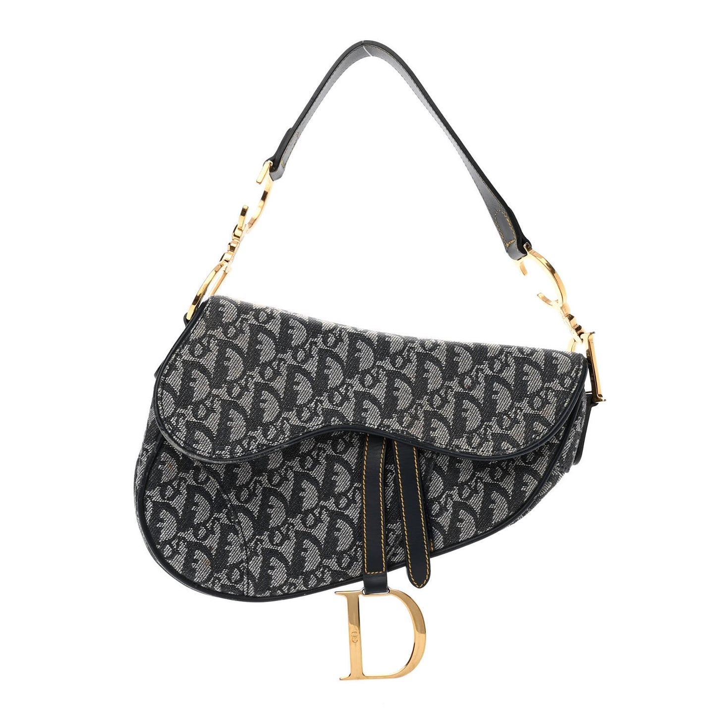 Monogram Saddle Bag Blue