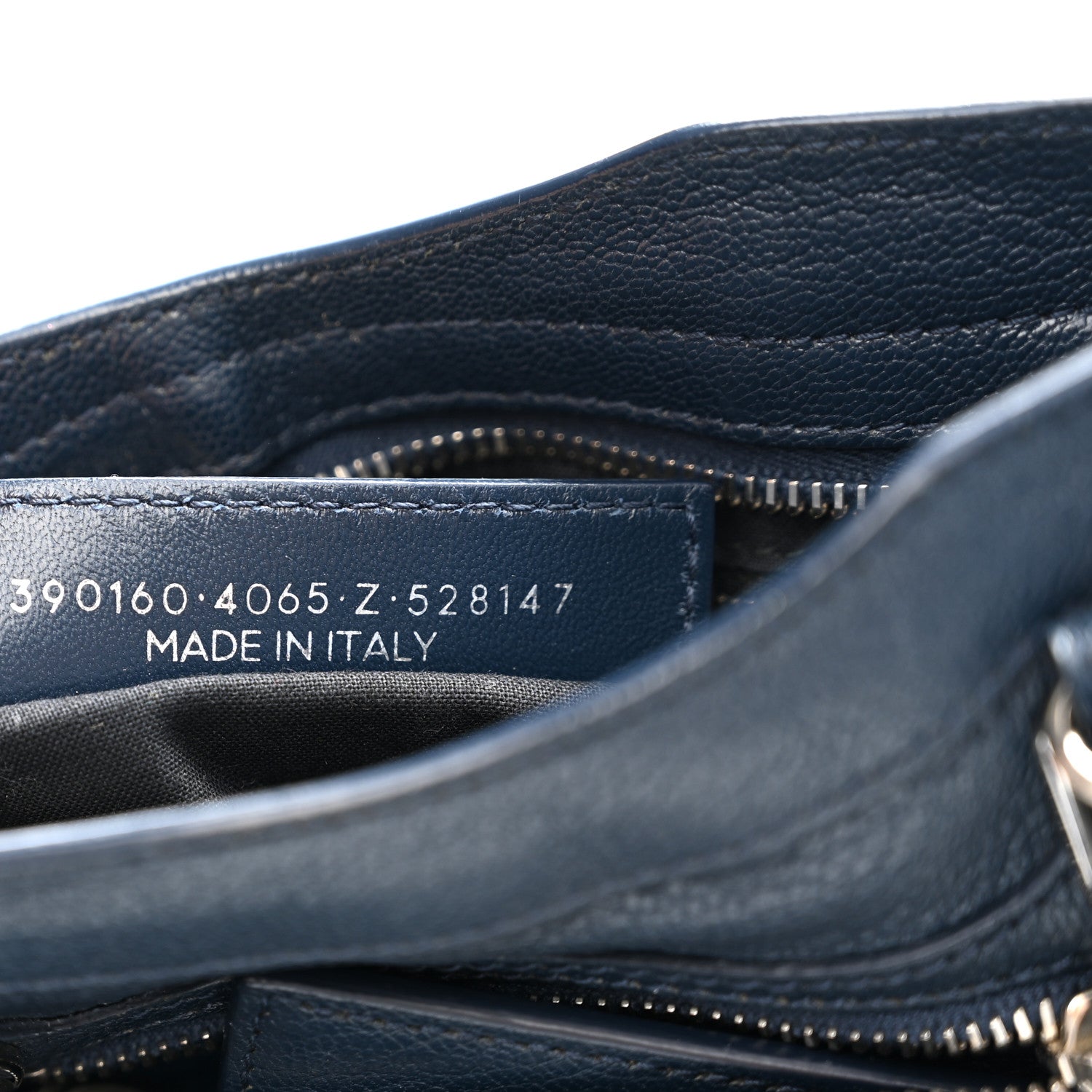Balenciaga Chevre Silver Metallic Edge Hardware Mini City Bleu de Minuit 8 of 13