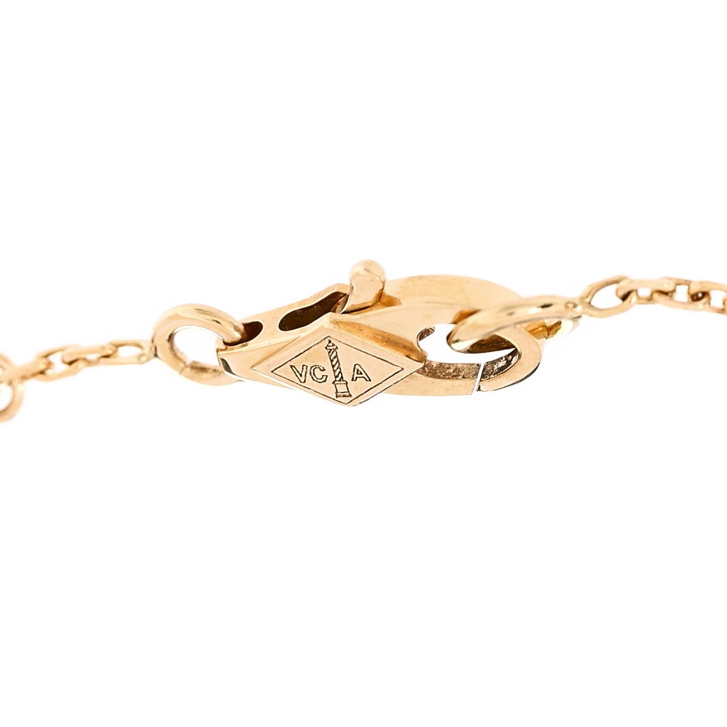 18K Yellow Gold Mother of Pearl Sweet Alhambra Bracelet