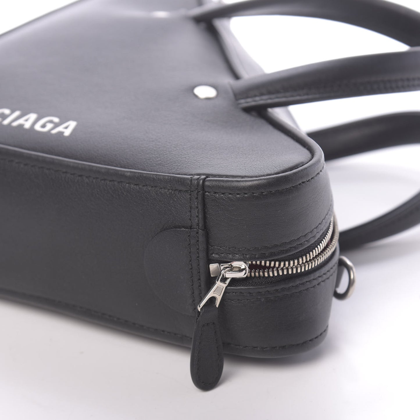 Calfskin XS Triangle Duffle Black