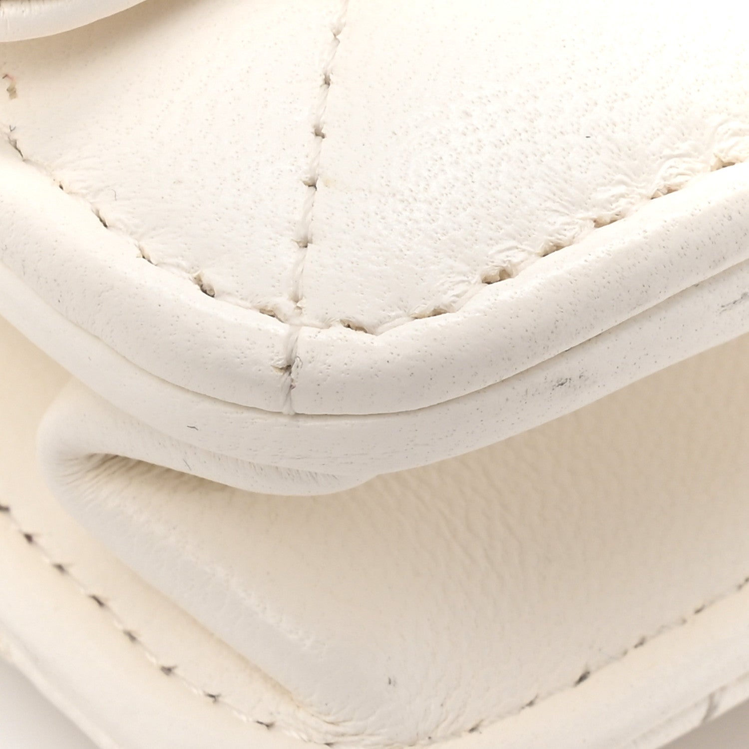Chanel Lambskin Plexiglass Quilted Coco Love Wallet On Chain WOC White 12 of 13