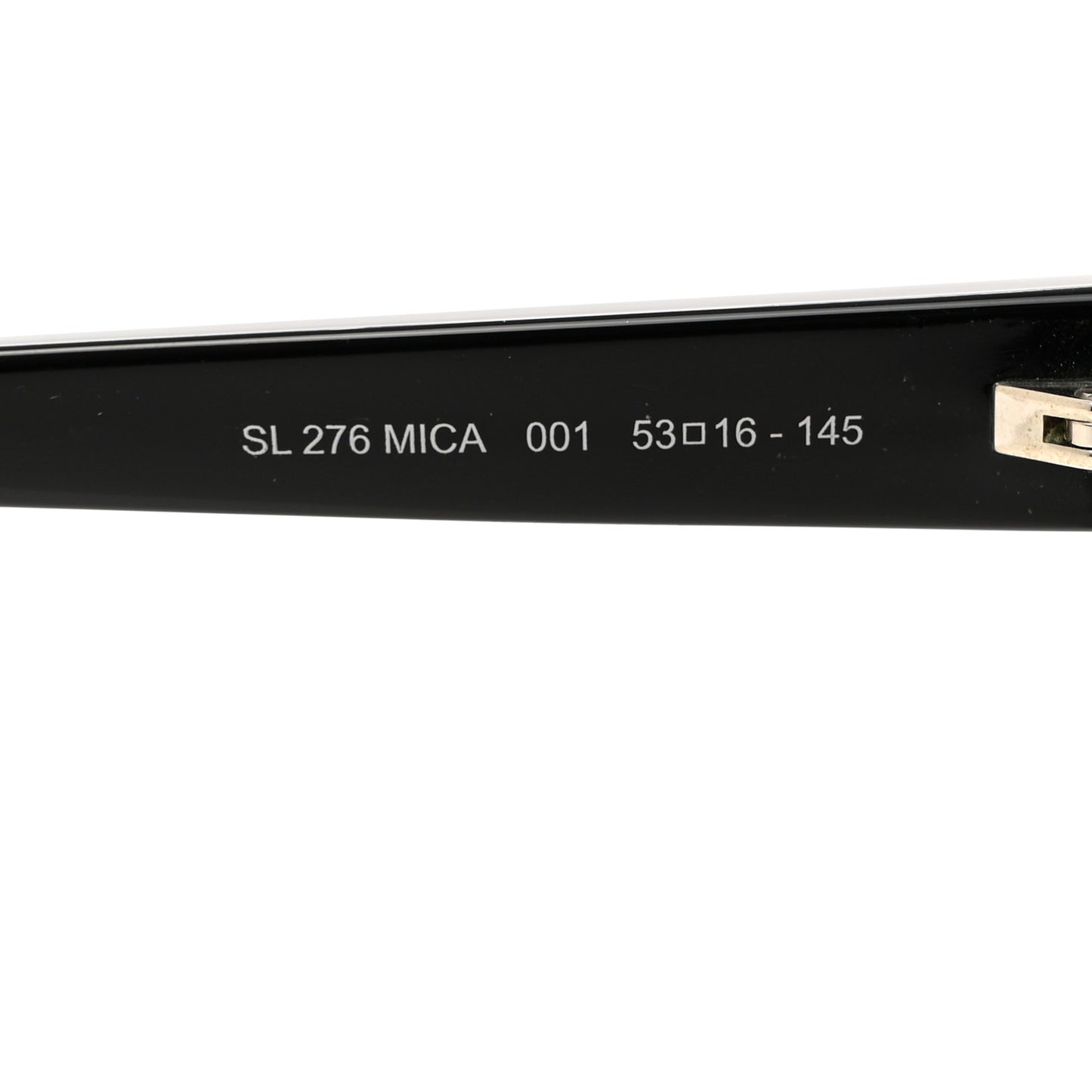 Acetate Mica Cat Eye Sunglasses SL 276 Black