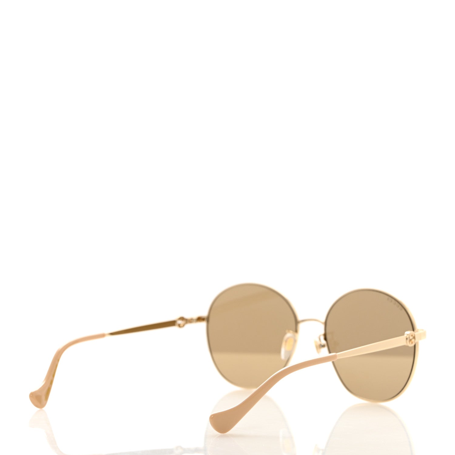 Gucci Metal Round GG Sunglasses GG1090SA Gold 4 of 9