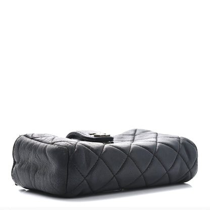 Chanel Lambskin Quilted Mini Phone Holder Clutch Black 4 of 10