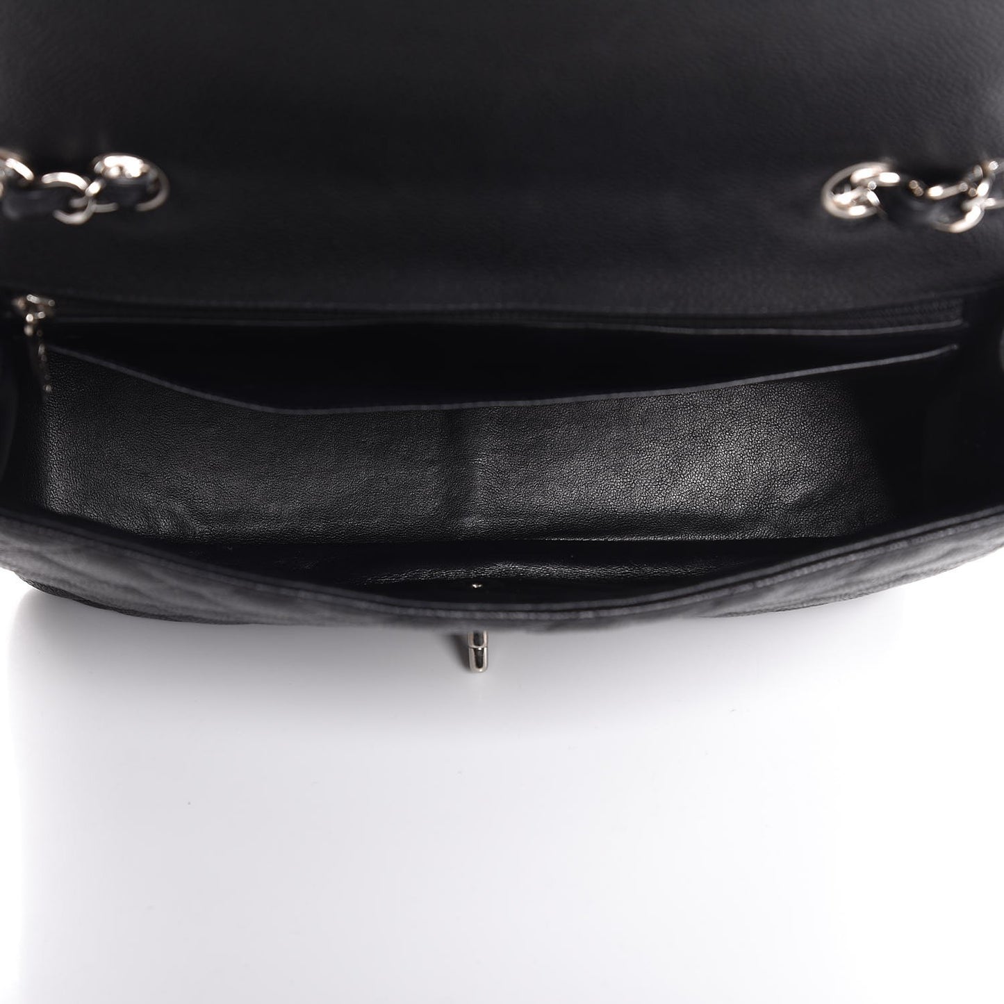Caviar Quilted Jumbo Single Flap Black