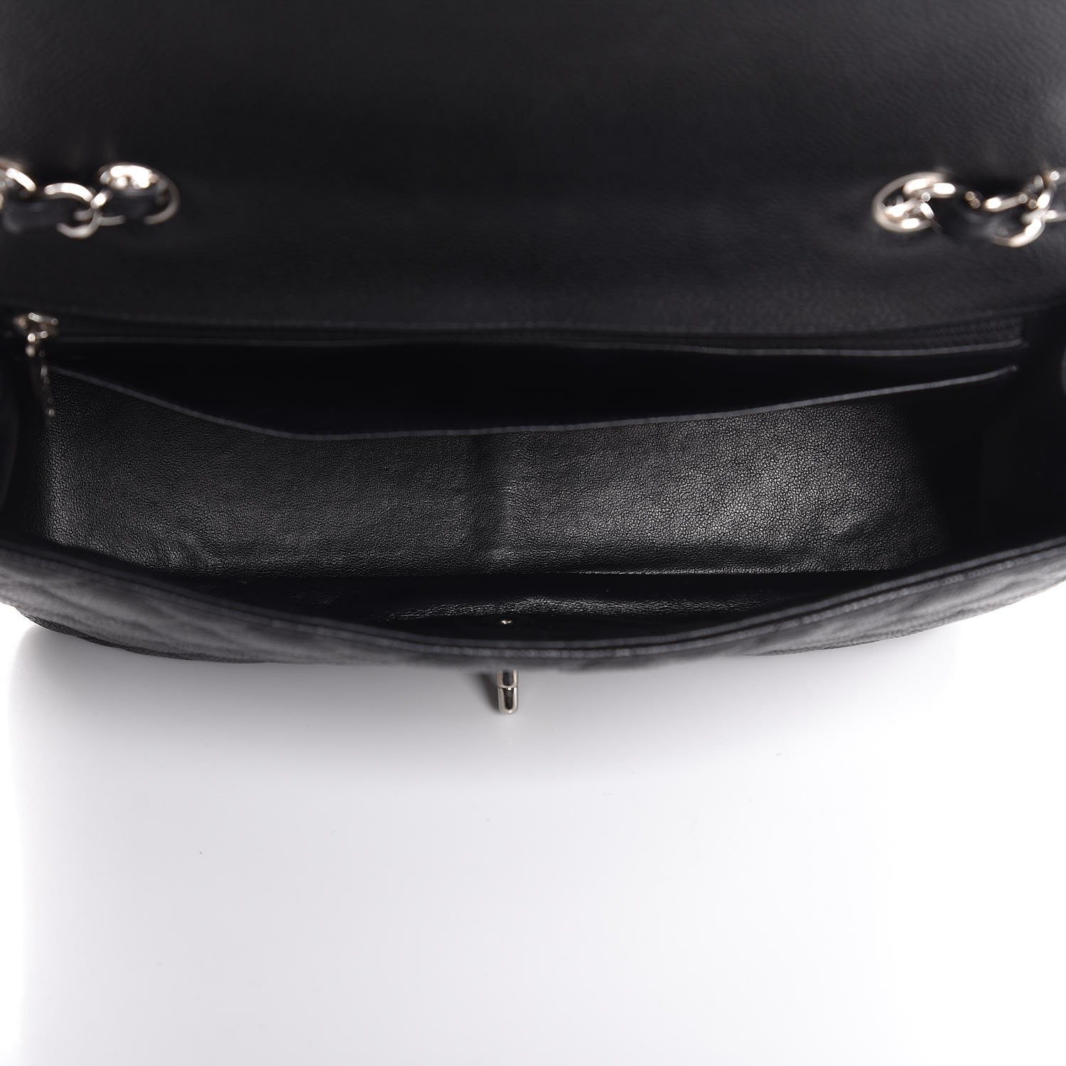 Chanel Caviar Quilted Jumbo Single Flap Black 6 of 8