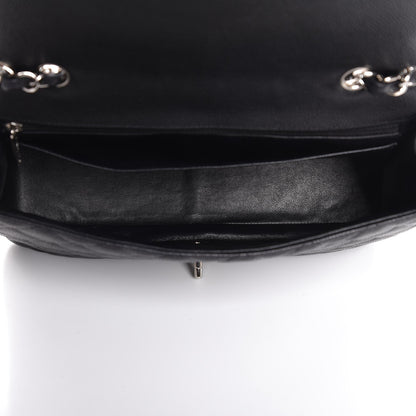 Chanel Caviar Quilted Jumbo Single Flap Black 6 of 8