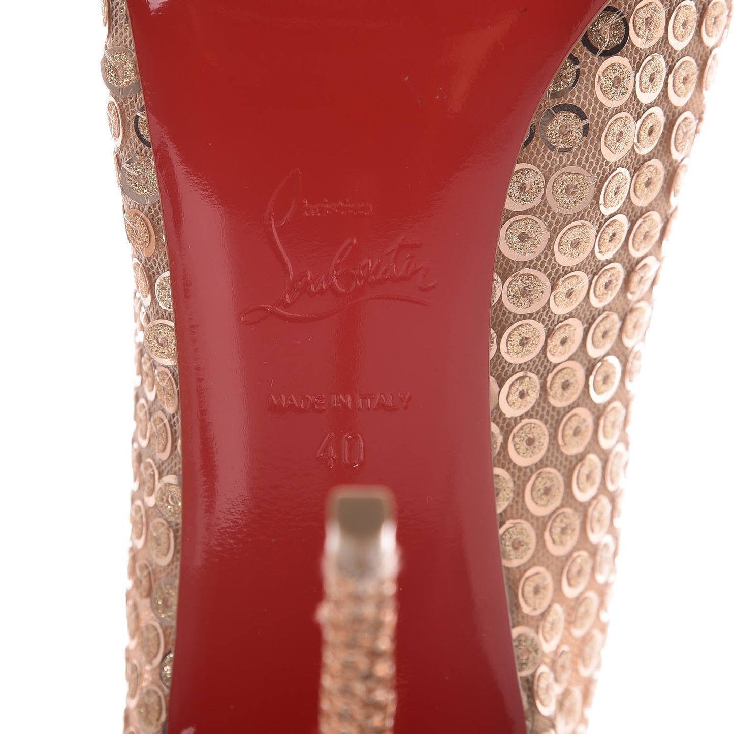 Glitter Diams Paillettes Gipsybootie 100 Ankle Boots 40 Nude