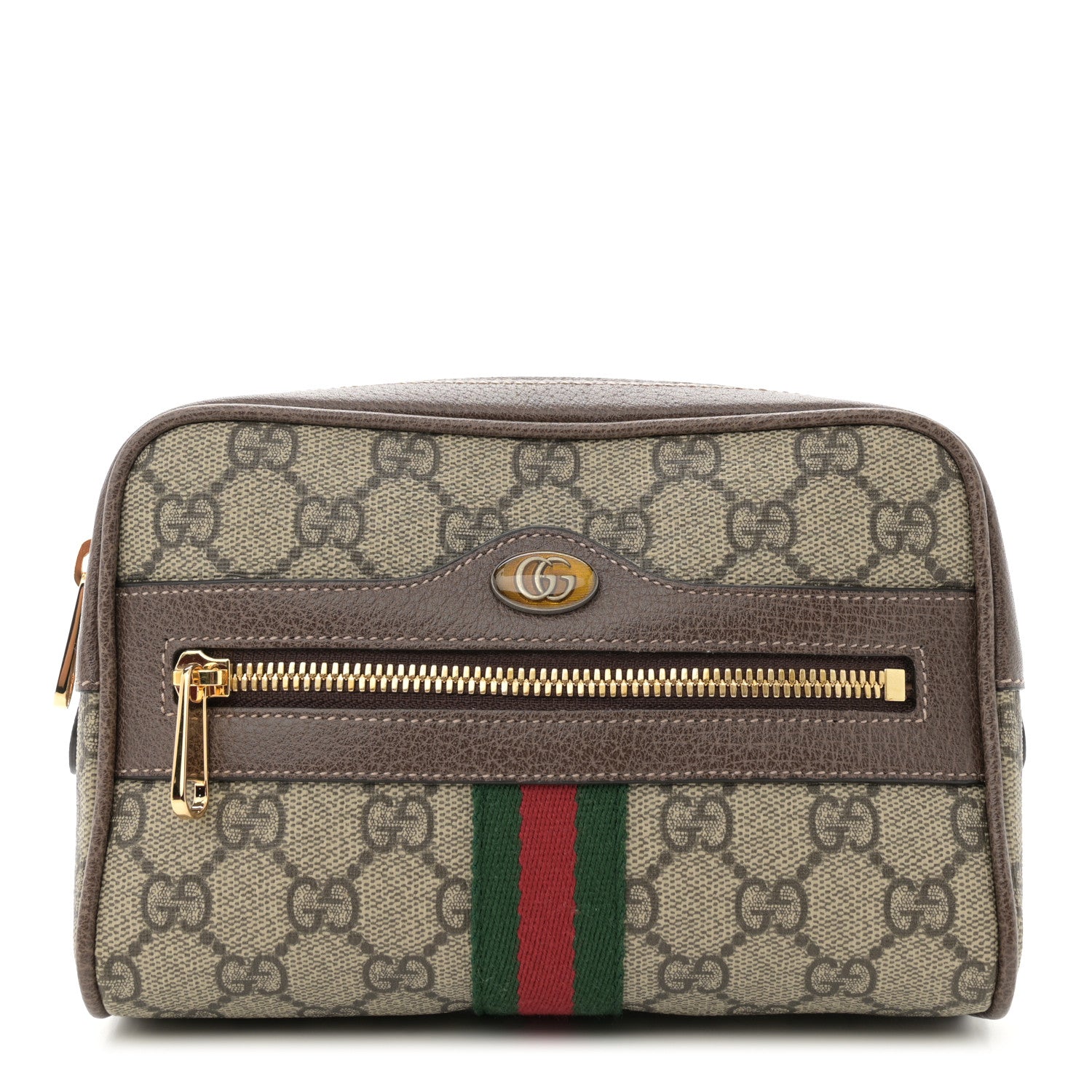 Gucci GG Supreme Monogram Small Ophidia Belt Bag 75 30 Dark Brown 1 of 10