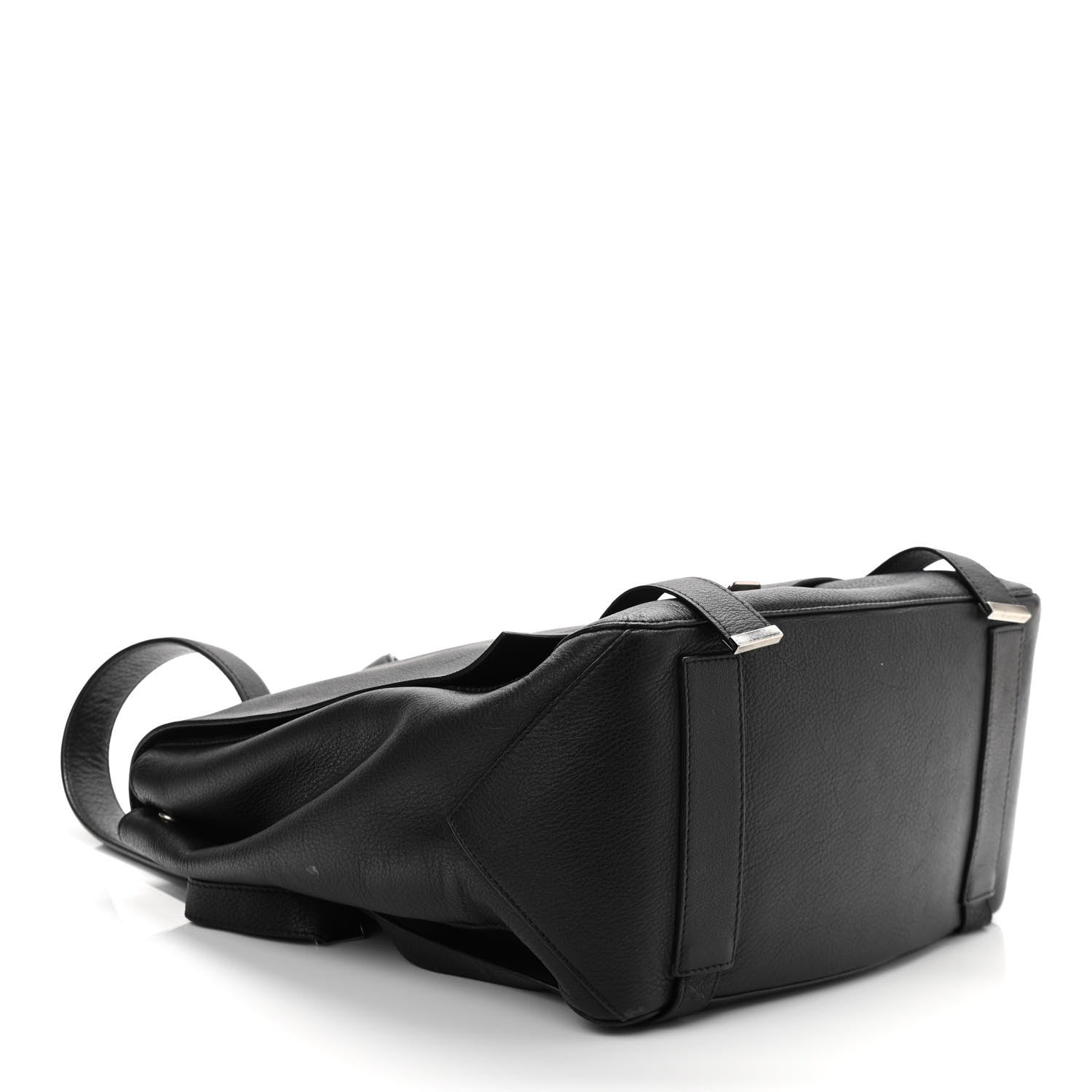 Proenza Schouler Pebbled Calfskin Large PS Courier Backpack Black 4 of 11