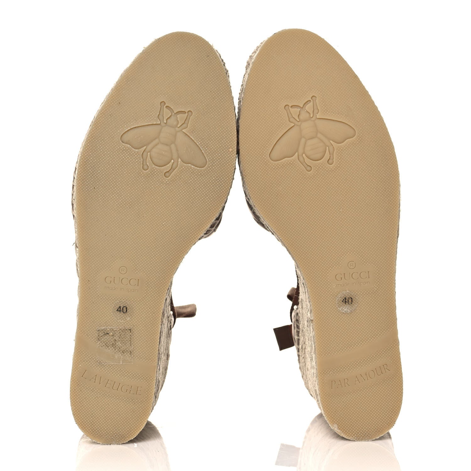 Gucci Nappa Matelasse GG Marmont Ankle Wrap Platform 35/120mm Espadrille Wedges 40 Porcelain Rose 5 of 8