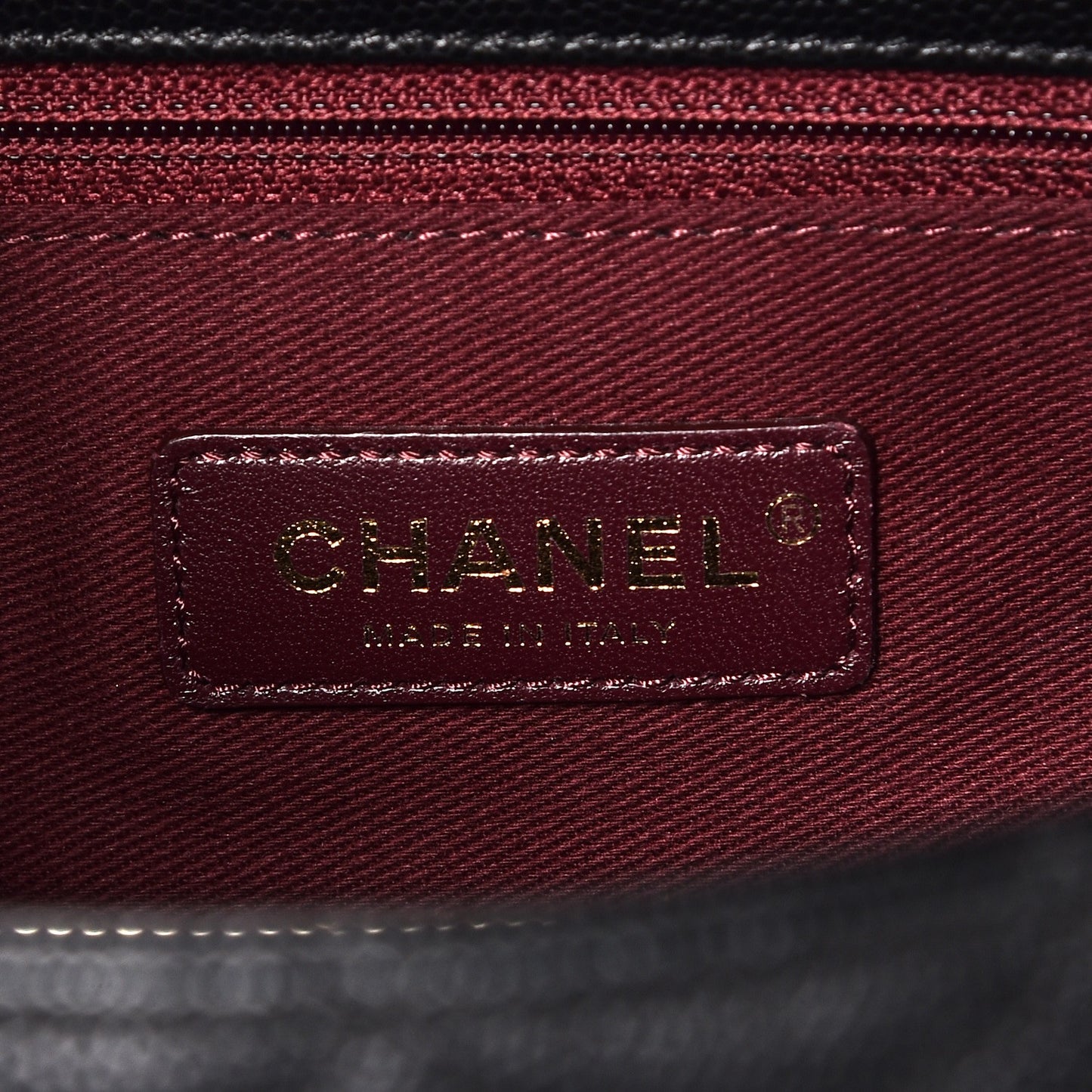Caviar Quilted Small Coco Handle Flap Black