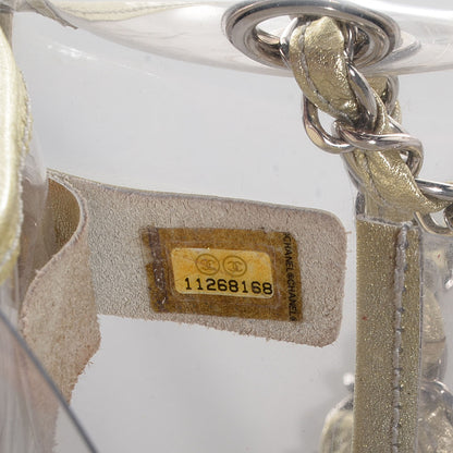 Chanel Vinyl Naked Classic Flap Gold 6 of 8