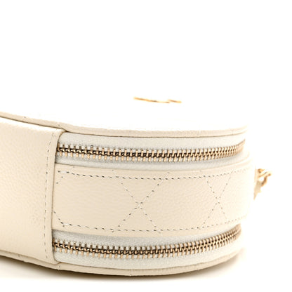 Chanel Caviar Quilted Round Handle With Care Vanity With Chain White 9 of 12