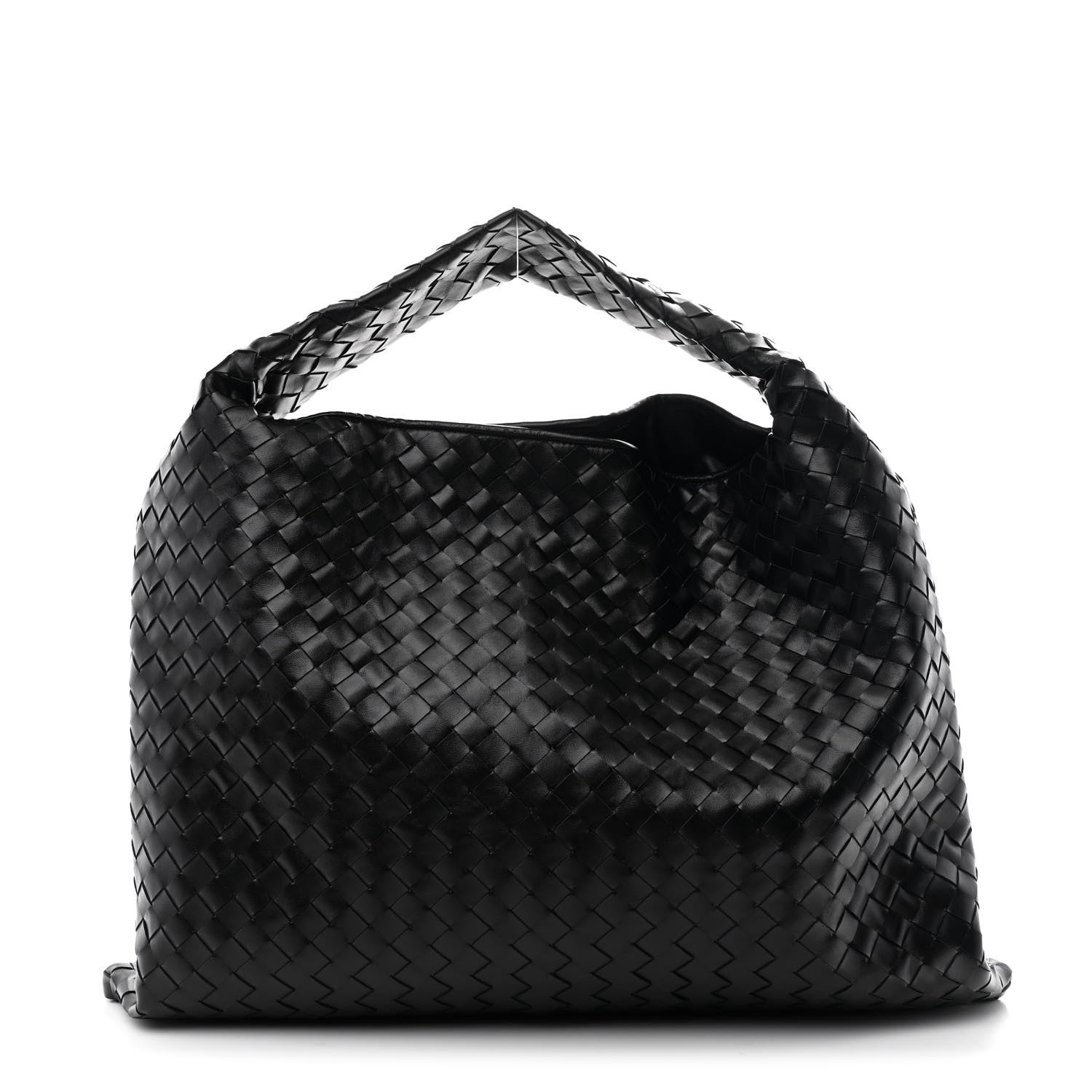 Bottega Veneta Calfskin Intrecciato Large Hop Black 1 of 10