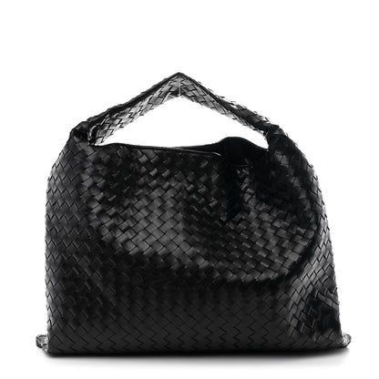 Bottega Veneta Calfskin Intrecciato Large Hop Black 1 of 10