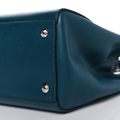 Fendi Vitello Elite Petite 2Jours Tote Oceano 8 of 8