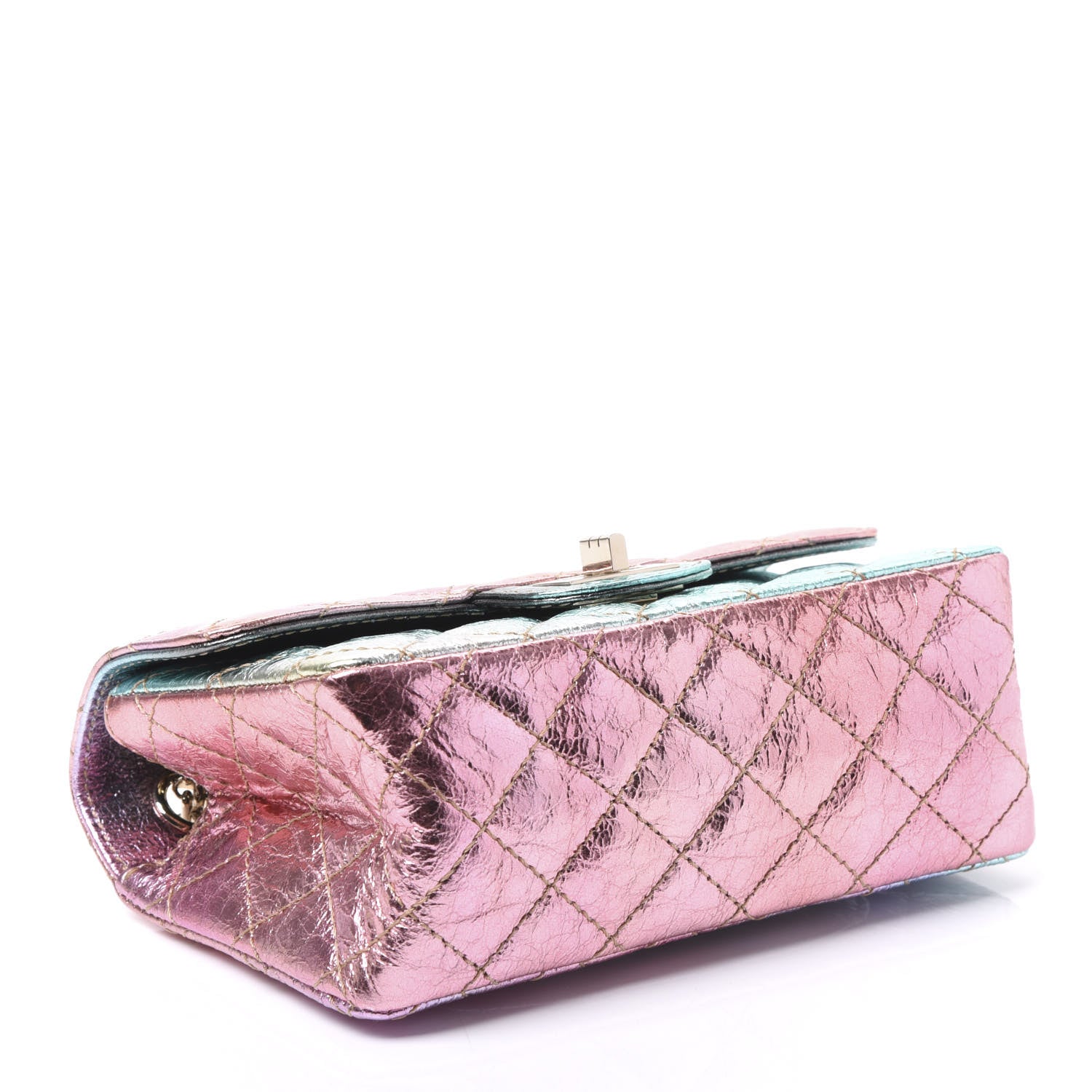 Chanel Metallic Goatskin Quilted Mini 2.55 Reissue Flap Multicolor 3 of 10