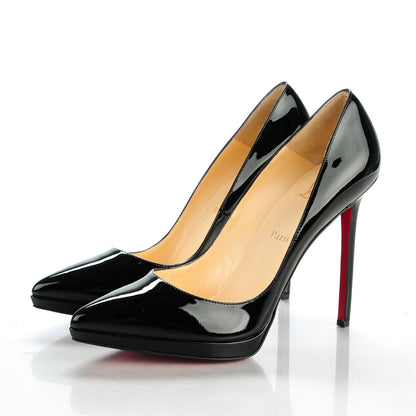 Christian Louboutin Patent Pigalle Plato 120 Pumps 42 Black 3 of 8