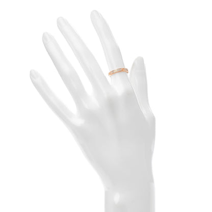 Cartier 18K Pink Gold Diamond 2.6mm LOVE Paved Band Ring 49 4.75 2 of 5