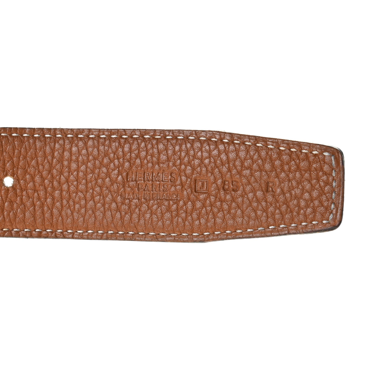 Hermes Box Togo 32mm H Belt 85 Black Gold 5 of 5