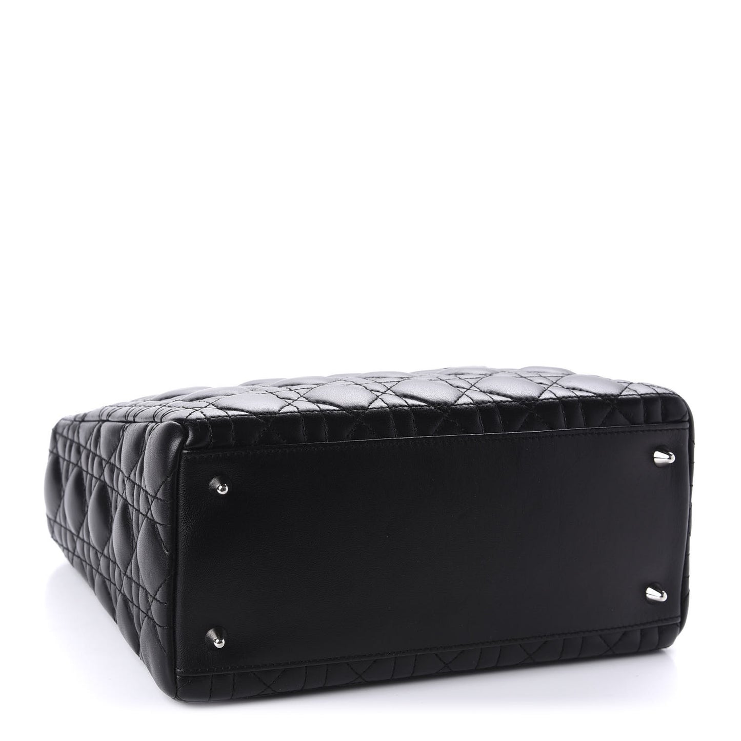 Lambskin Cannage Medium Lady Dior Black