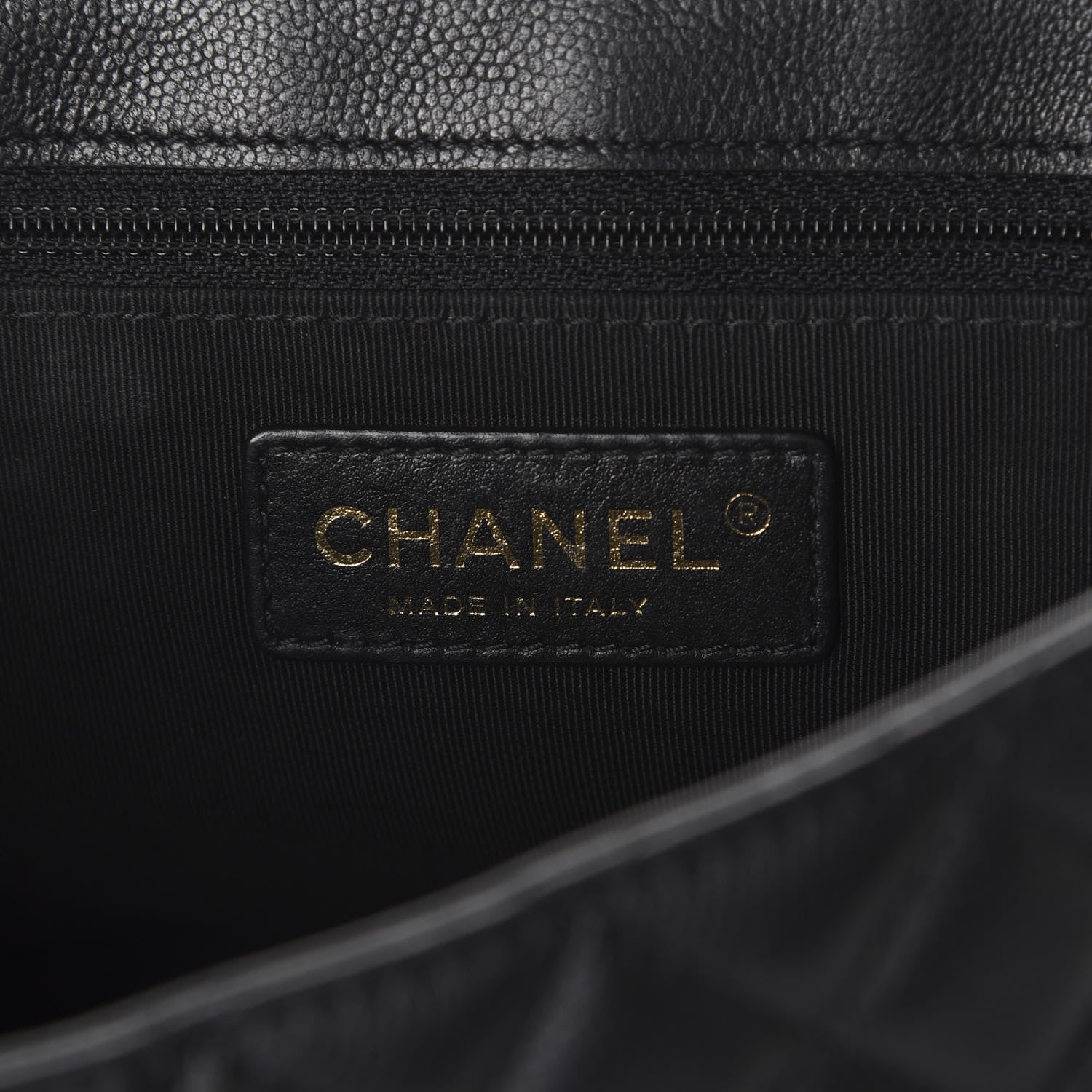 Chanel Calfskin Caviar Quilted Flap Black 7 of 9