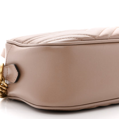 Gucci Calfskin Matelasse Small GG Marmont Chain Shoulder Bag Porcelain Rose 9 of 10
