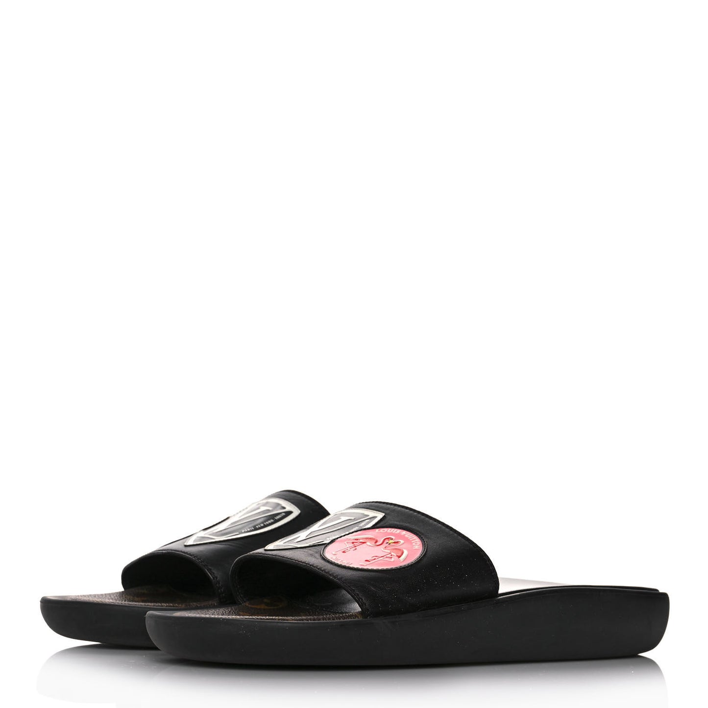 Monogram Patchwork World Tour Sunbath Slide Sandals 40