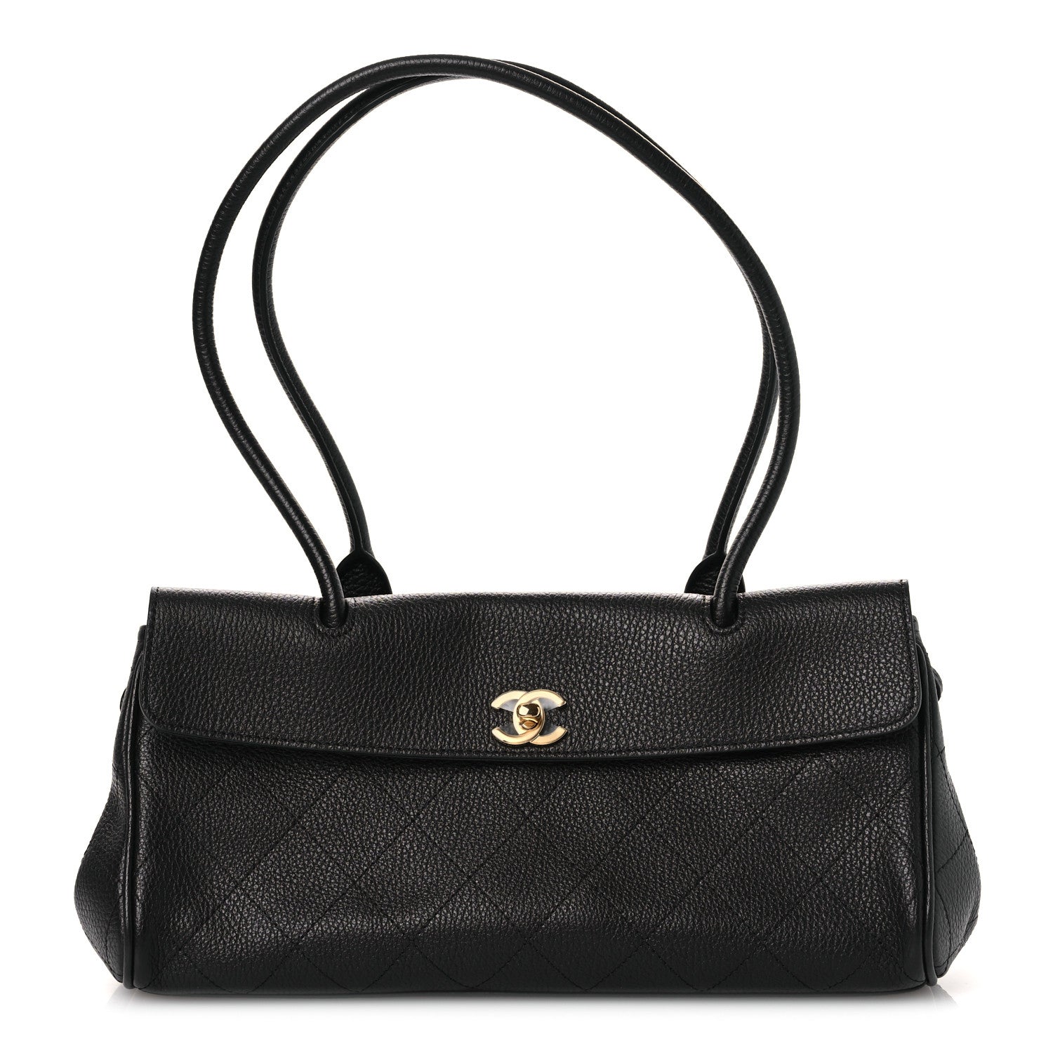 Chanel Grained Calfskin Stitched Urban Essentials Small Shopping Bag Black 1 of 11