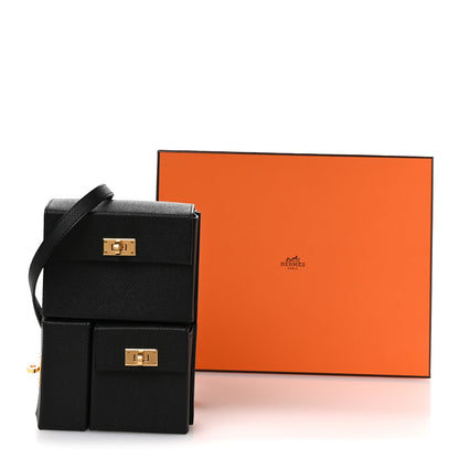 Hermes Epsom Kelly Multi Pocket Pochette To Go Black 11 of 11
