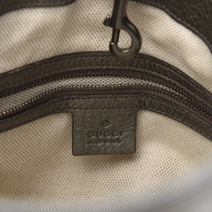 Gucci Metallic Pebbled Calfskin Medium Soho Chain Shoulder Bag Sasso 6 of 11