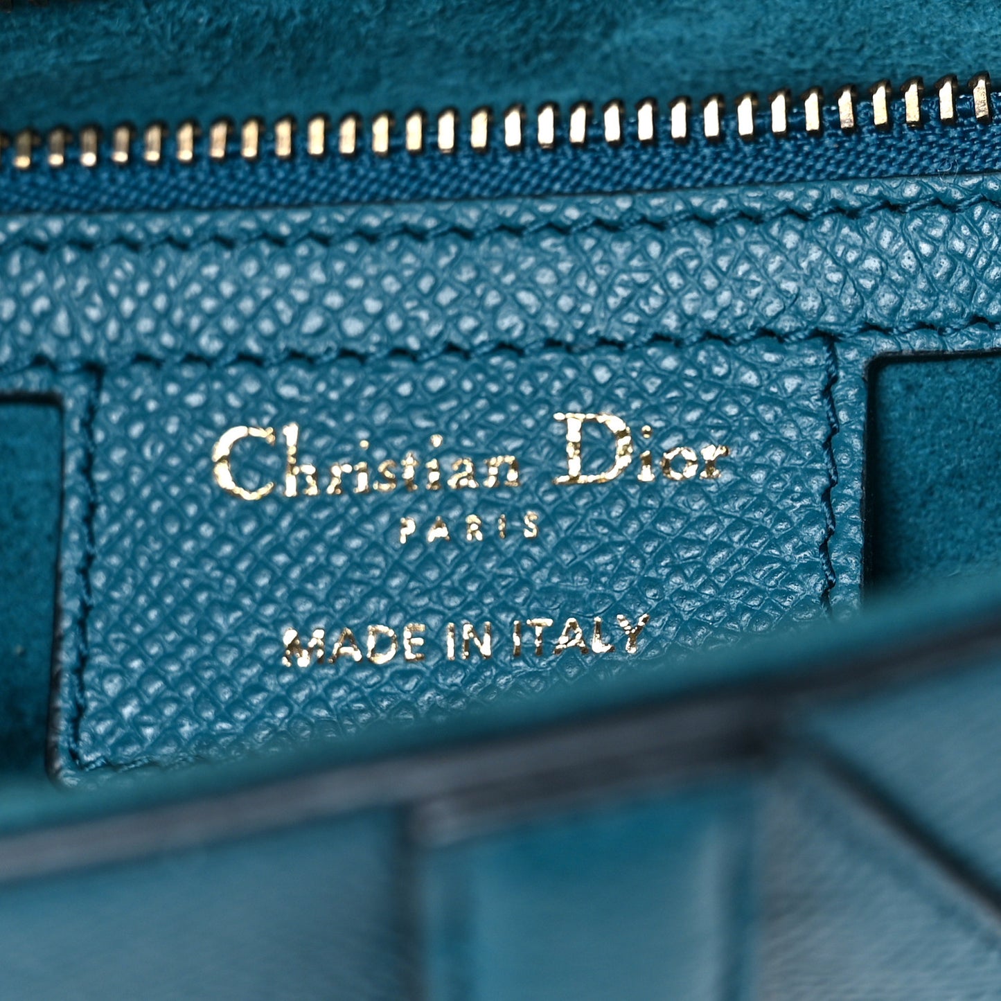 Grained Calfskin Saddle Bag Steel Blue