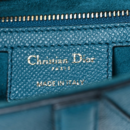 Christian Dior Grained Calfskin Saddle Bag Steel Blue 6 of 7