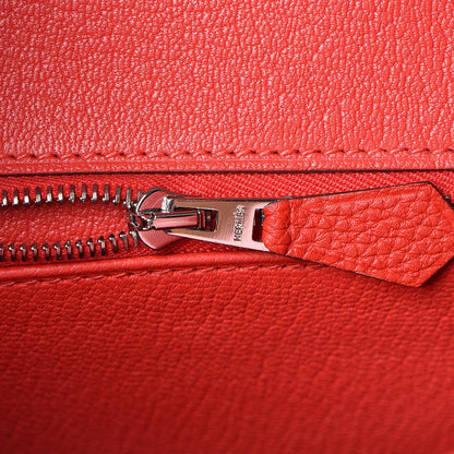 Hermes Togo Birkin 25 Rouge De Coeur 19 of 31