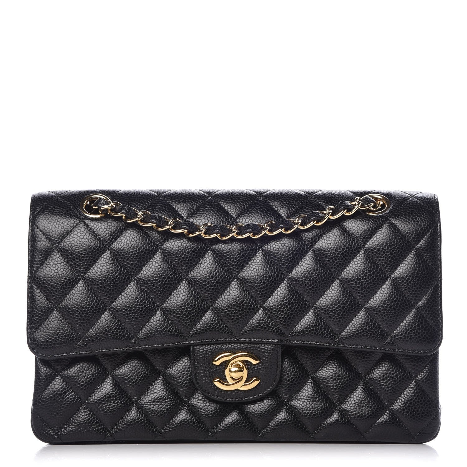 Chanel Caviar Quilted Medium Double Flap Black 1 of 11
