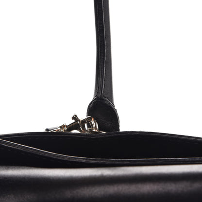 Valentino Garavani Vitello Rockstud Accordion Satchel Black 10 of 15