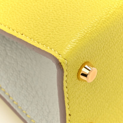 Hermes Chevre Mysore Horseshoe Mini Kelly Sellier 20 Lime Gris Perle 11 of 12