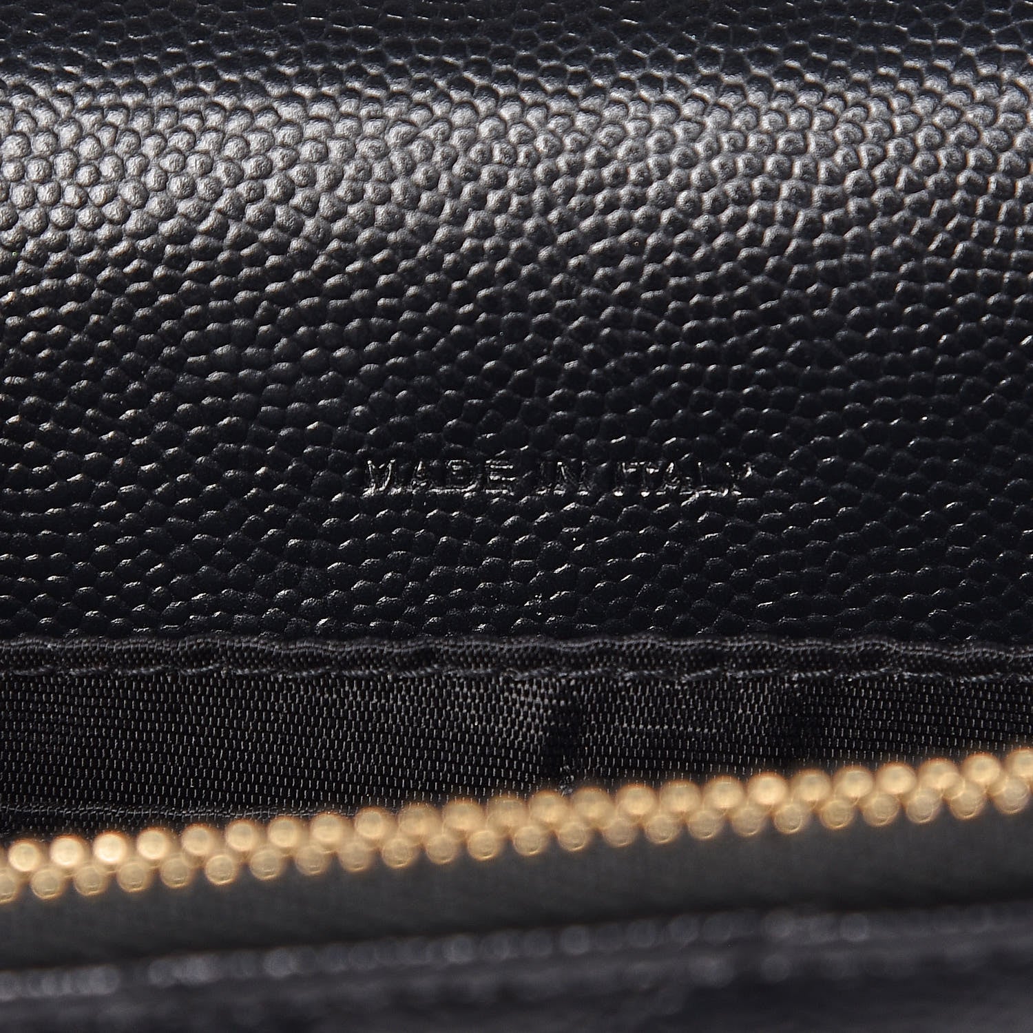 Saint Laurent Grain De Poudre Matelasse Chevron Monogram Envelope Chain Wallet Black 7 of 7