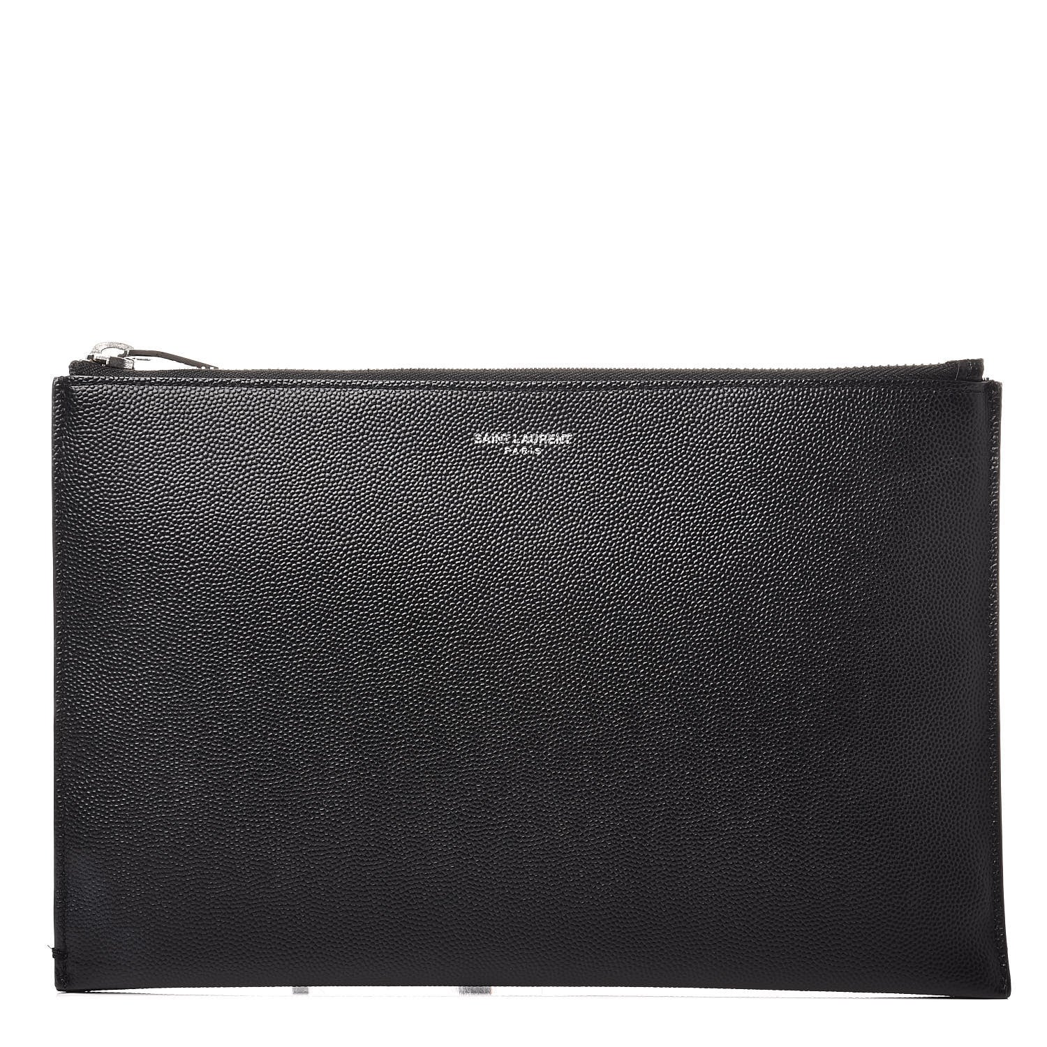 Saint Laurent Grain de Poudre Mini Tablet Holder Black 1 of 9