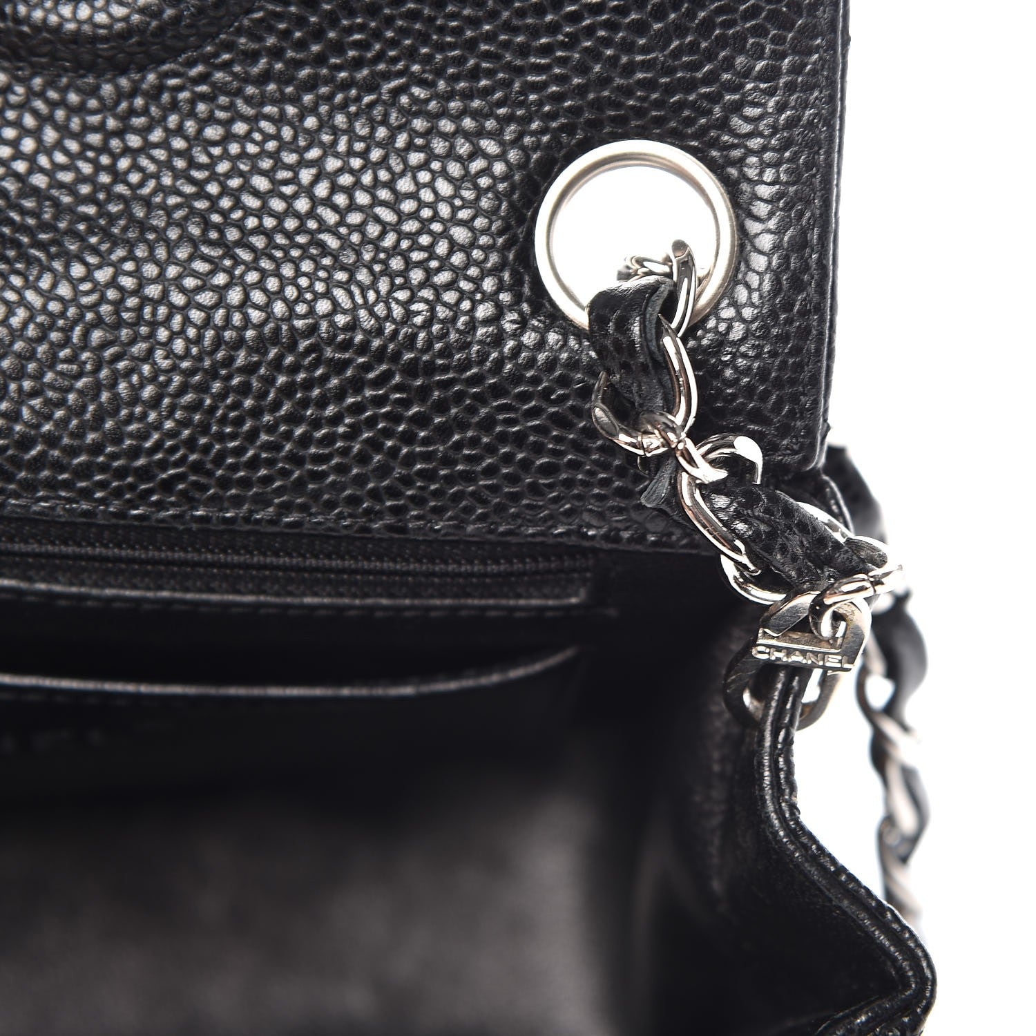 Chanel Caviar Quilted Mini Square Flap Black 8 of 12