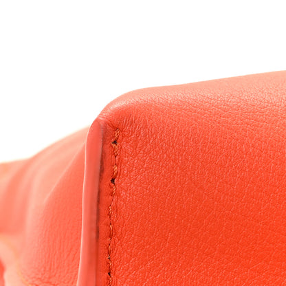 Loewe Nappa Calfskin Mini Flamenco Knot Clutch Sunrise Orange 11 of 12